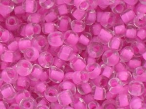 12/0 Color Lined Seed Beads Koraliki Drobne Sutasz Beading Hot Pink 1.9mm 90g
