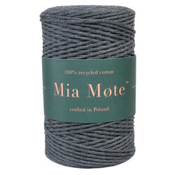 Mia Mote™ Classic Line Sznurek bawełniany skręcany do makramy 2mm smoky quartz