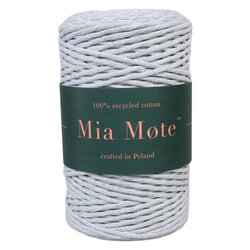Mia Mote™ Classic Line Sznurek bawełniany skręcany do makramy 3mm basalt grit