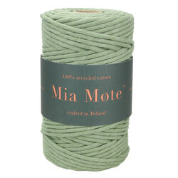 Mia Mote™ Classic Line Sznurek bawełniany skręcany do makramy 5mm green jasper
