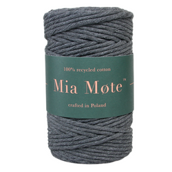 Mia Mote™ Classic Line Sznurek bawełniany skręcany do makramy 5mm smoky quartz