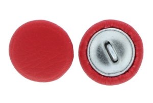 Guziki Tapicerskie Oblekane Obciągane Eko Skóra Ek6 Czerwony 22mm R36 10szt