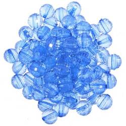 Kryształki Lodowe Fasetowane Koraliki Akrylowe błękitny 10mm