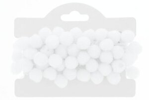 Taśma dekoracyjna z pomponami 20mm Pompon biały 10mm