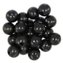 Koraliki perełki perły akrylowe czarny 12mm