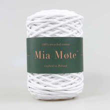 Mia Mote™ Basic Line sznurek bawełniany 5mm chalk