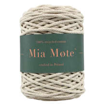 Mia Mote™ Basic Line sznurek bawełniany 5mm ivory