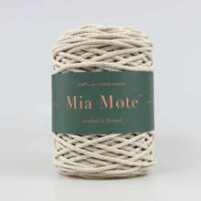 Mia Mote™ Basic Line sznurek bawełniany 5mm ivory