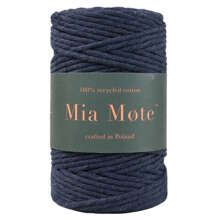 Mia Mote™ Classic Line Sznurek bawełniany skręcany do makramy 5mm Sodalite