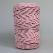 Mia Mote™ Classic Line Sznurek bawełniany skręcany do makramy pink pearl