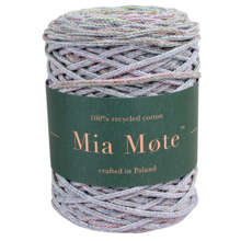 Mia Mote™ Thinny Line sznurek bawełniany 3mm miraże ombre lawendowe pole