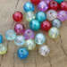 Koraliki Szklane transparetne perłowe wielokolorowy 8mm 50szt