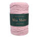 Mia Mote™ Classic Line Sznurek bawełniany skręcany do makramy 2mm pink pearl