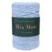 Mia Mote™ Classic Line Sznurek bawełniany skręcany do makramy 3mm atlantis crystal