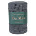 Mia Mote™ Classic Line Sznurek bawełniany skręcany do makramy 3mm smoky quartz