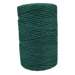 Sznurek bawełniany skręcany do makramy eco emerald 3mm